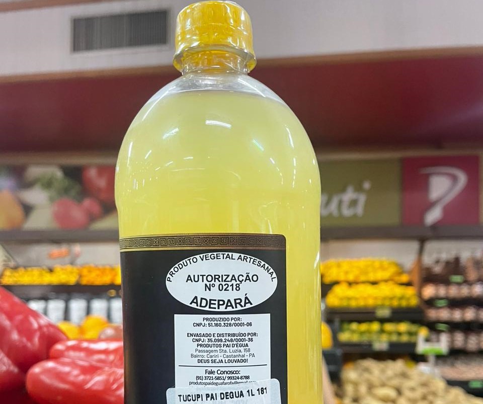 tucupi com selo de inspeção