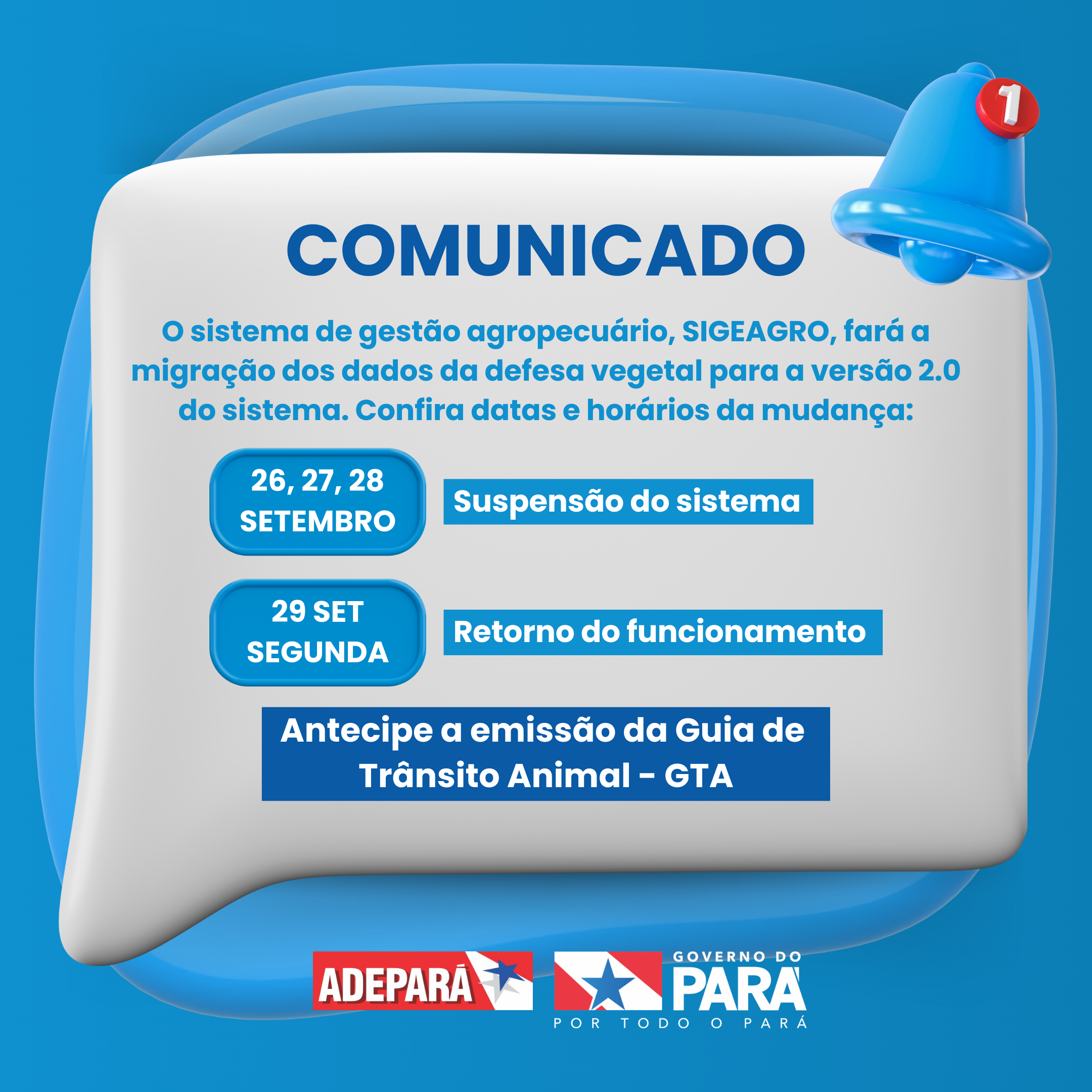 Manutenção Sigeagro 