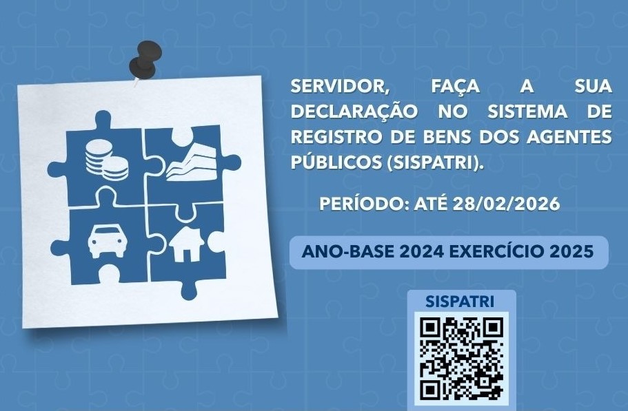 banner em azul claro com o novo prazo para declarar e um QRCode