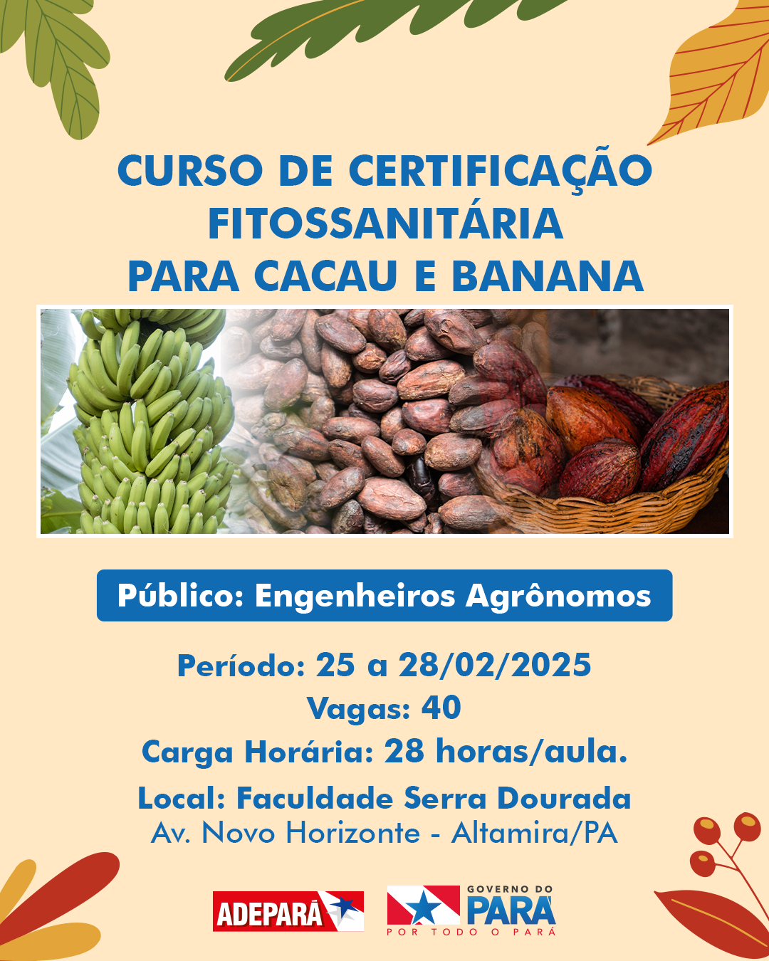 CARD com informações sobre o curso em altamira