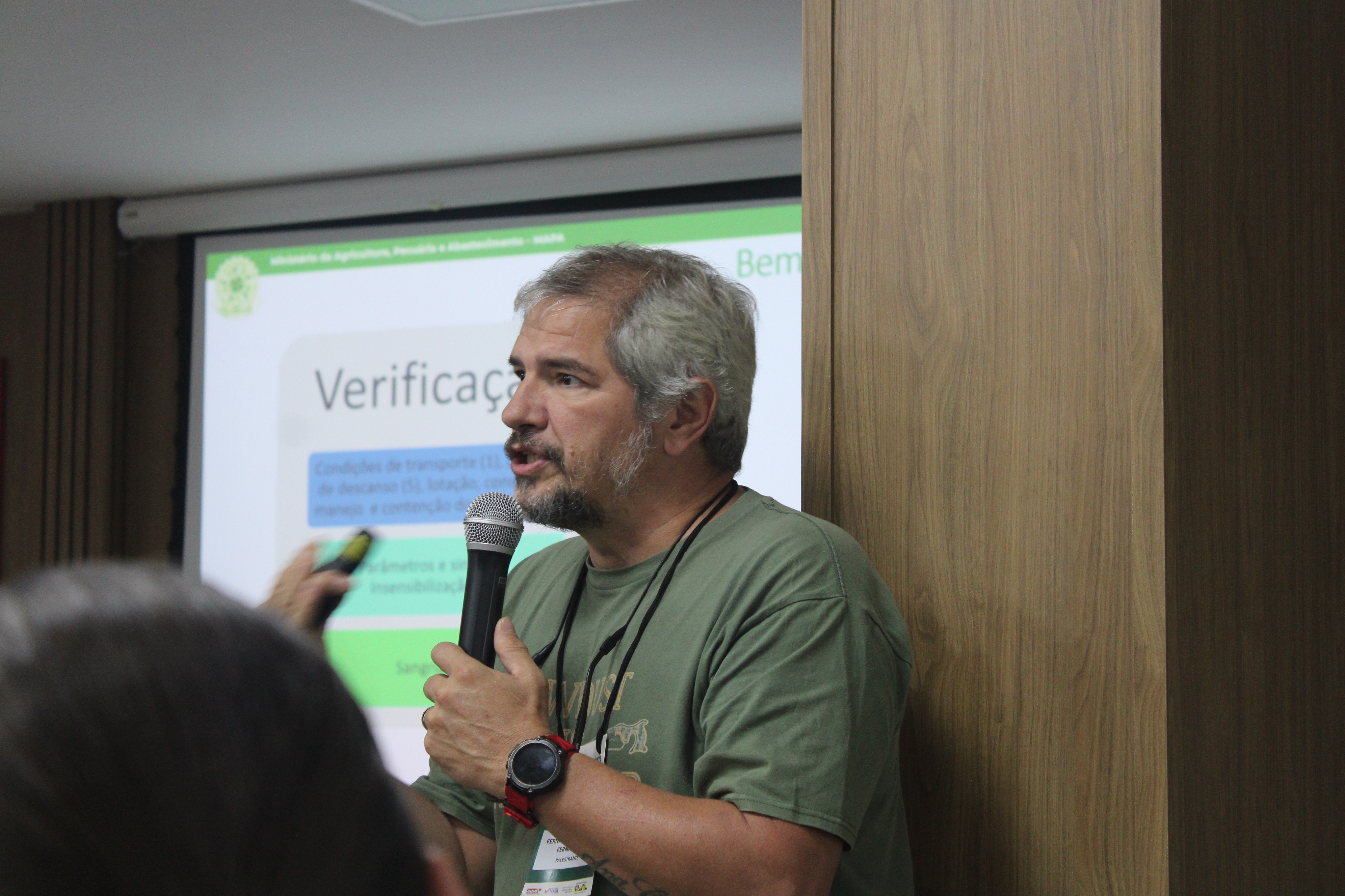 O palestrante do Ministério da Agricultura esteve presente nos cinco dias de evento  