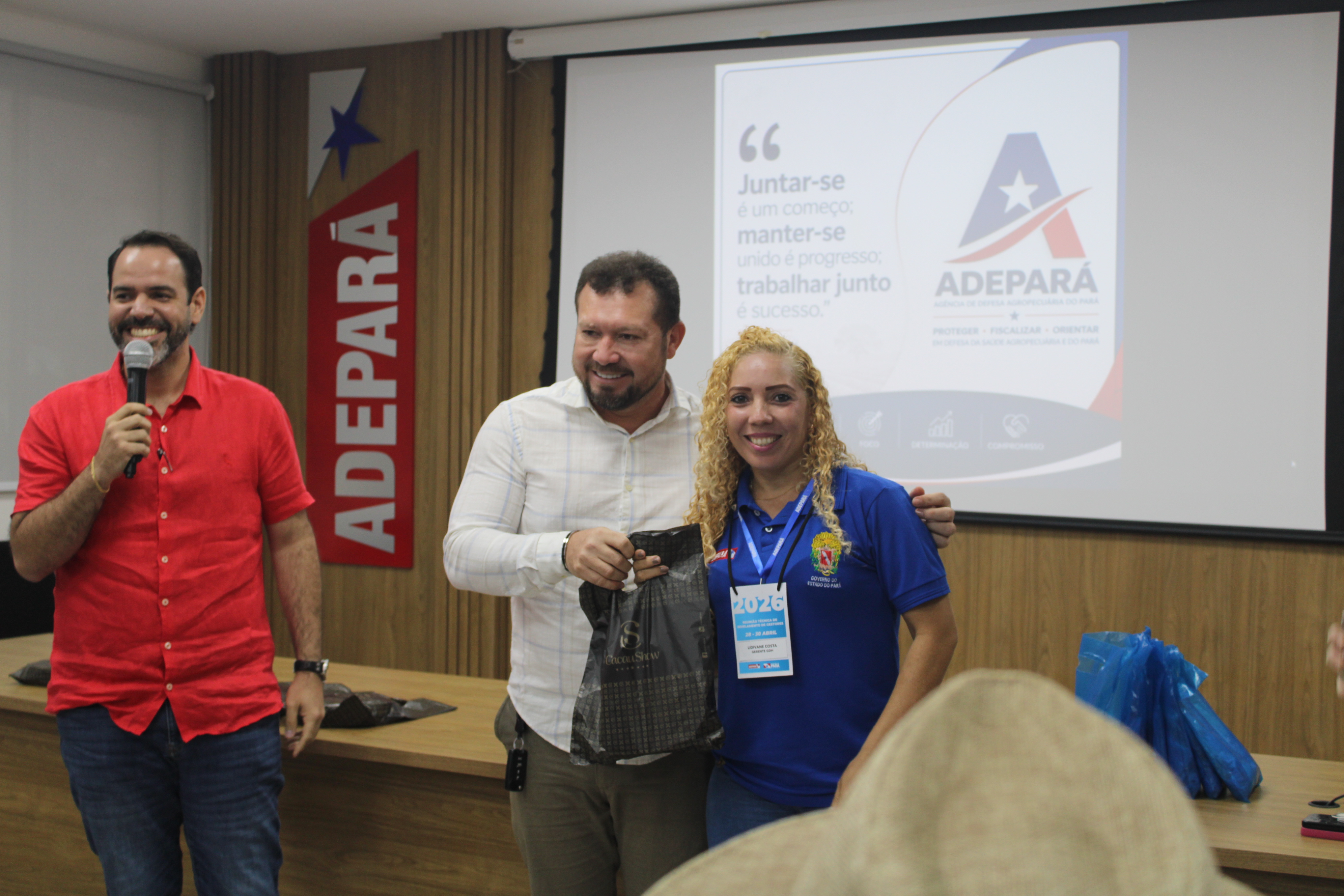 No final do evento, houve um sorteio de brindes para os servidores da Agência