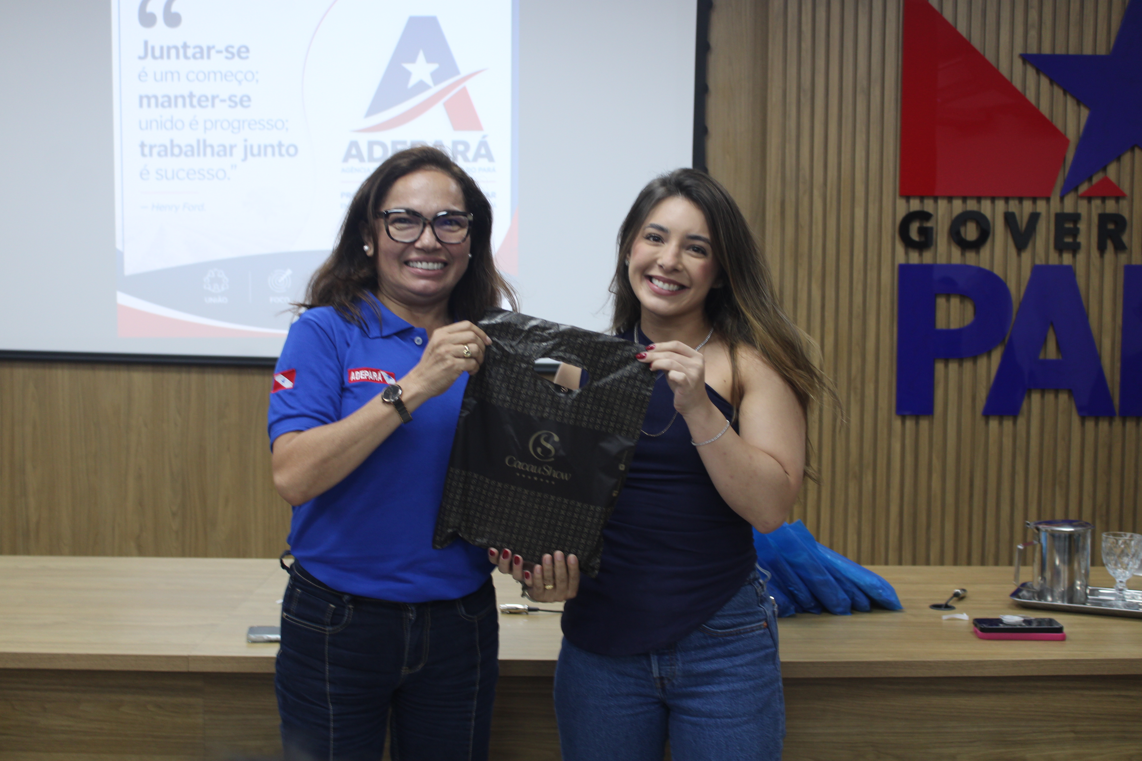 No final do evento, houve um sorteio de brindes para os servidores da Agência