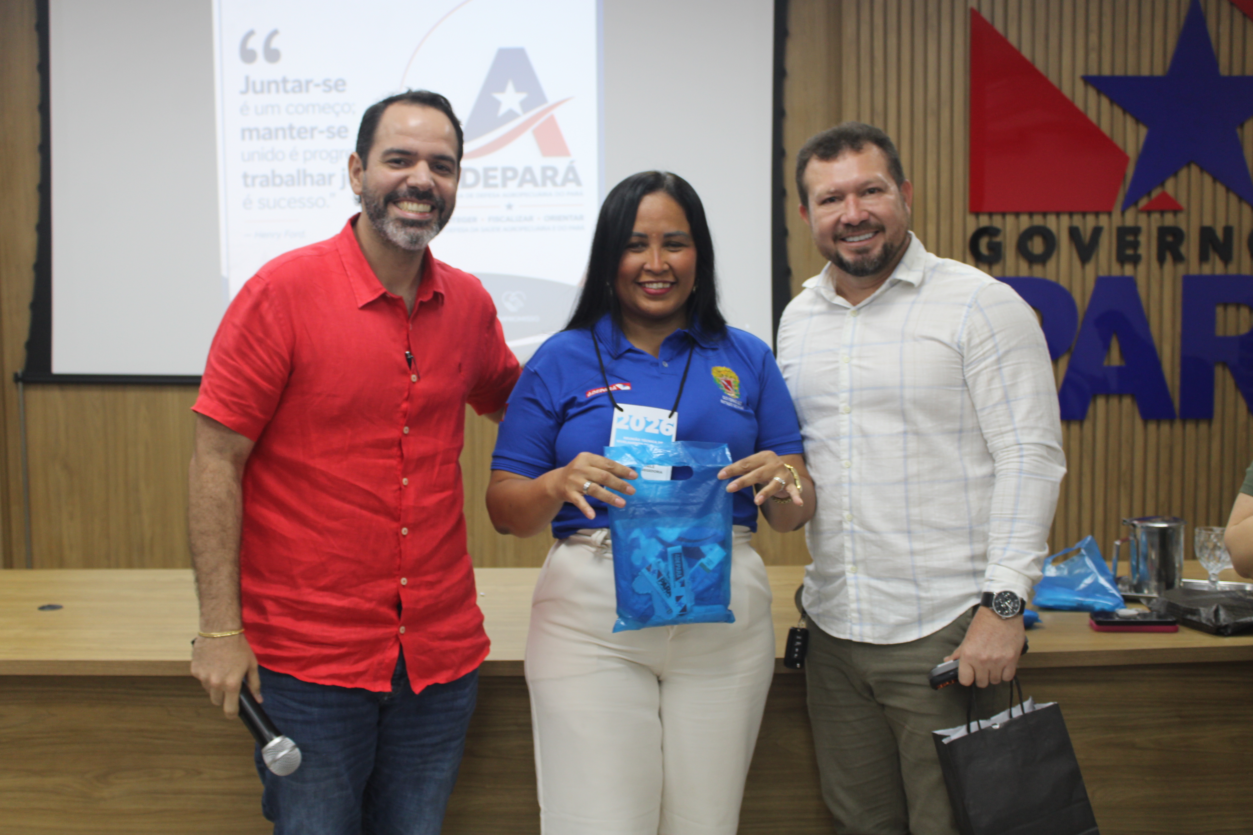 No final do evento, houve um sorteio de brindes para os servidores da Agência
