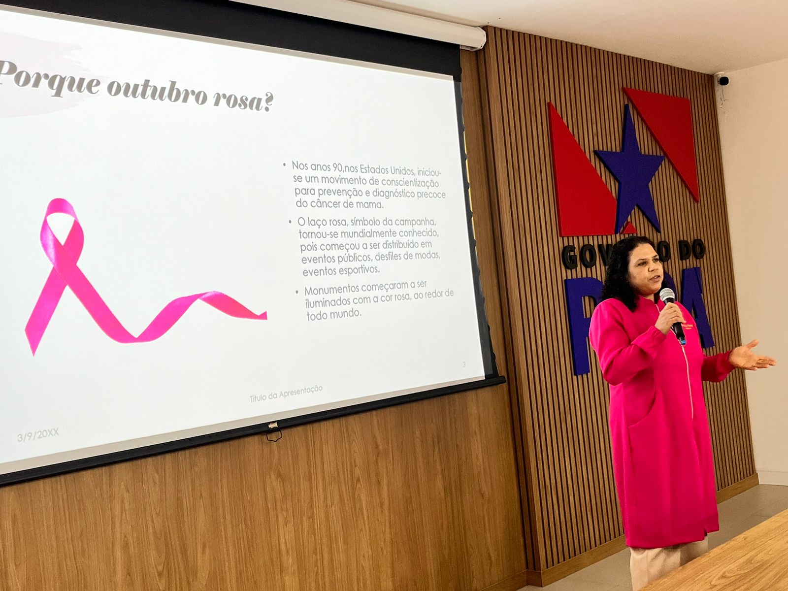 palestra da médica Valéria Pantoja