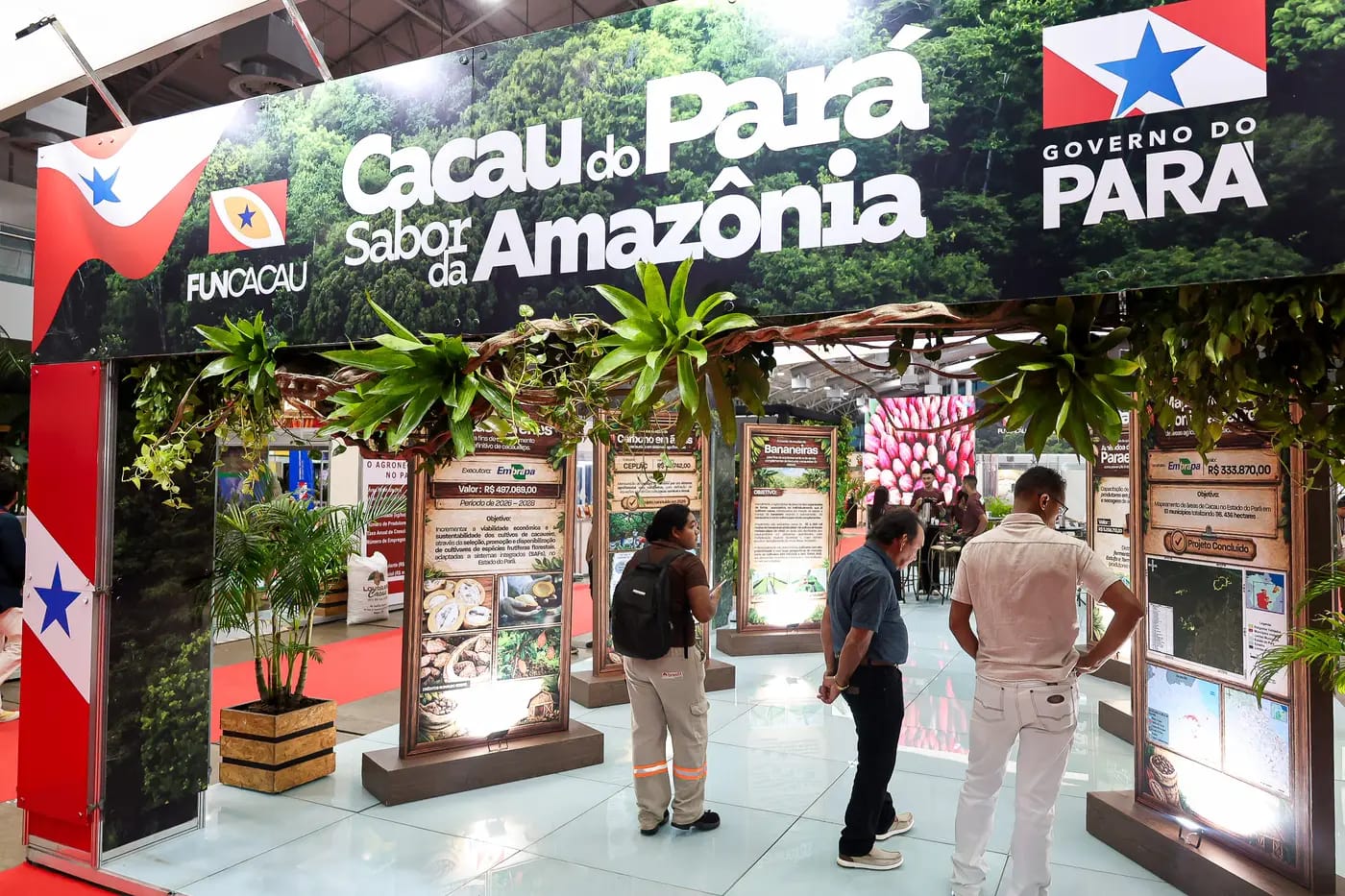 Feira do chocolate e flor do Pará
