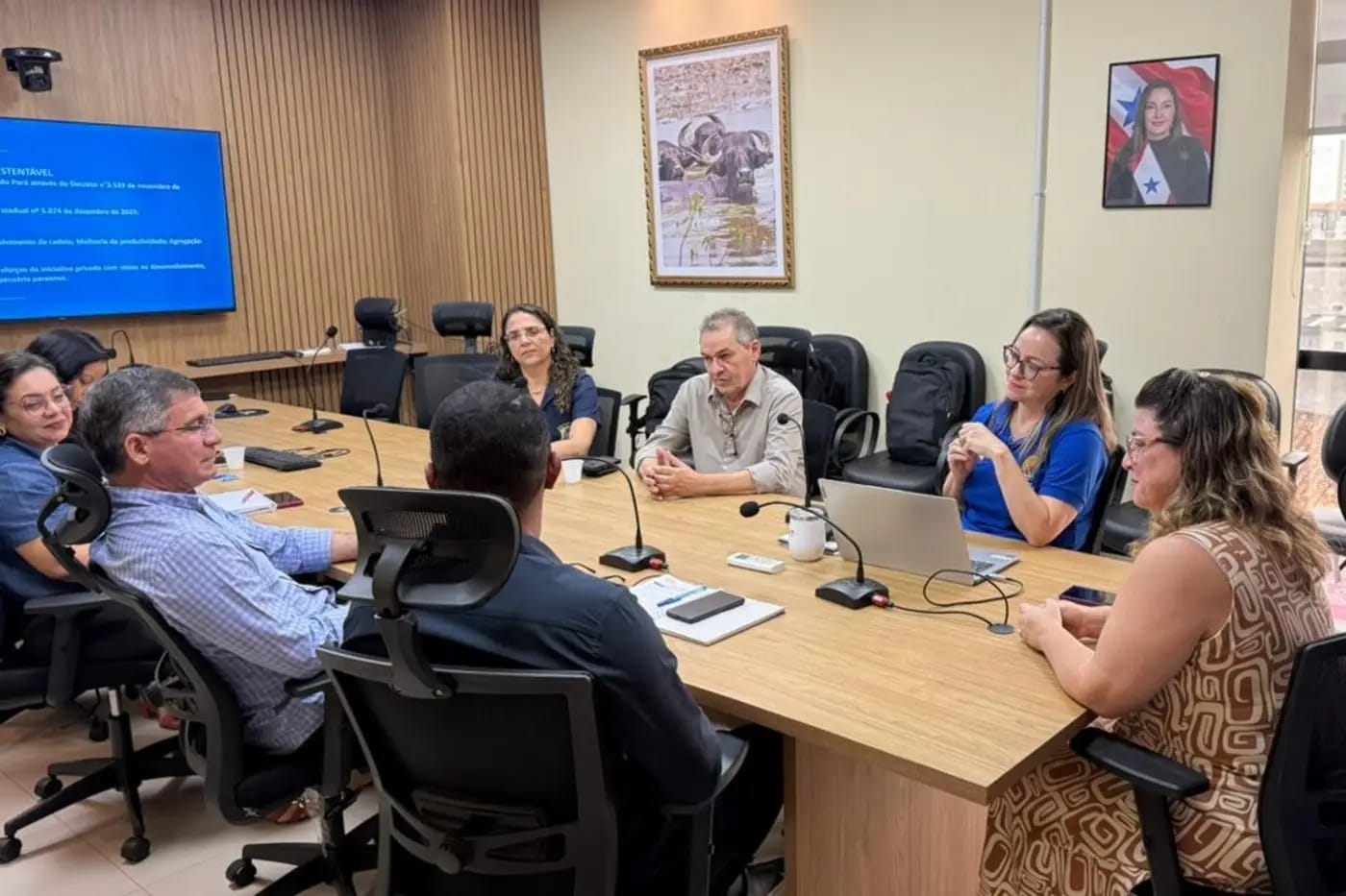 Reunião com a comitiva do Maranhão
