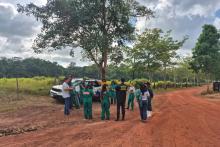 equipe em aula prática
